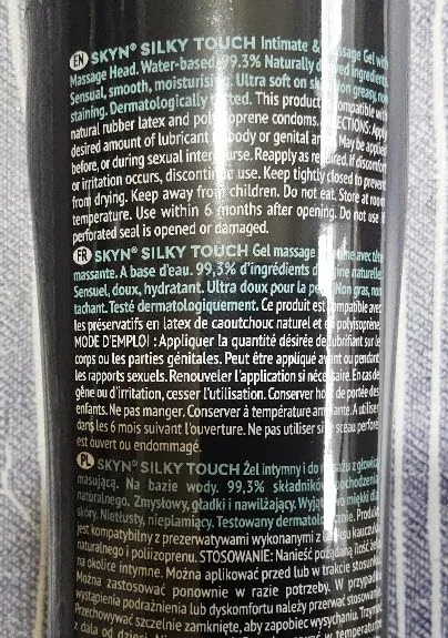 Skyn Silky Touch lubrifiant intime eau 200 ml