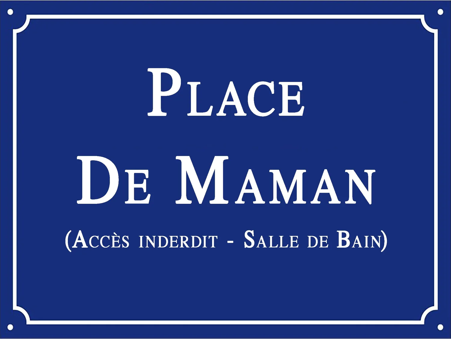 Callvin Moderne plaque rue alu 15x20 cm personnalisée