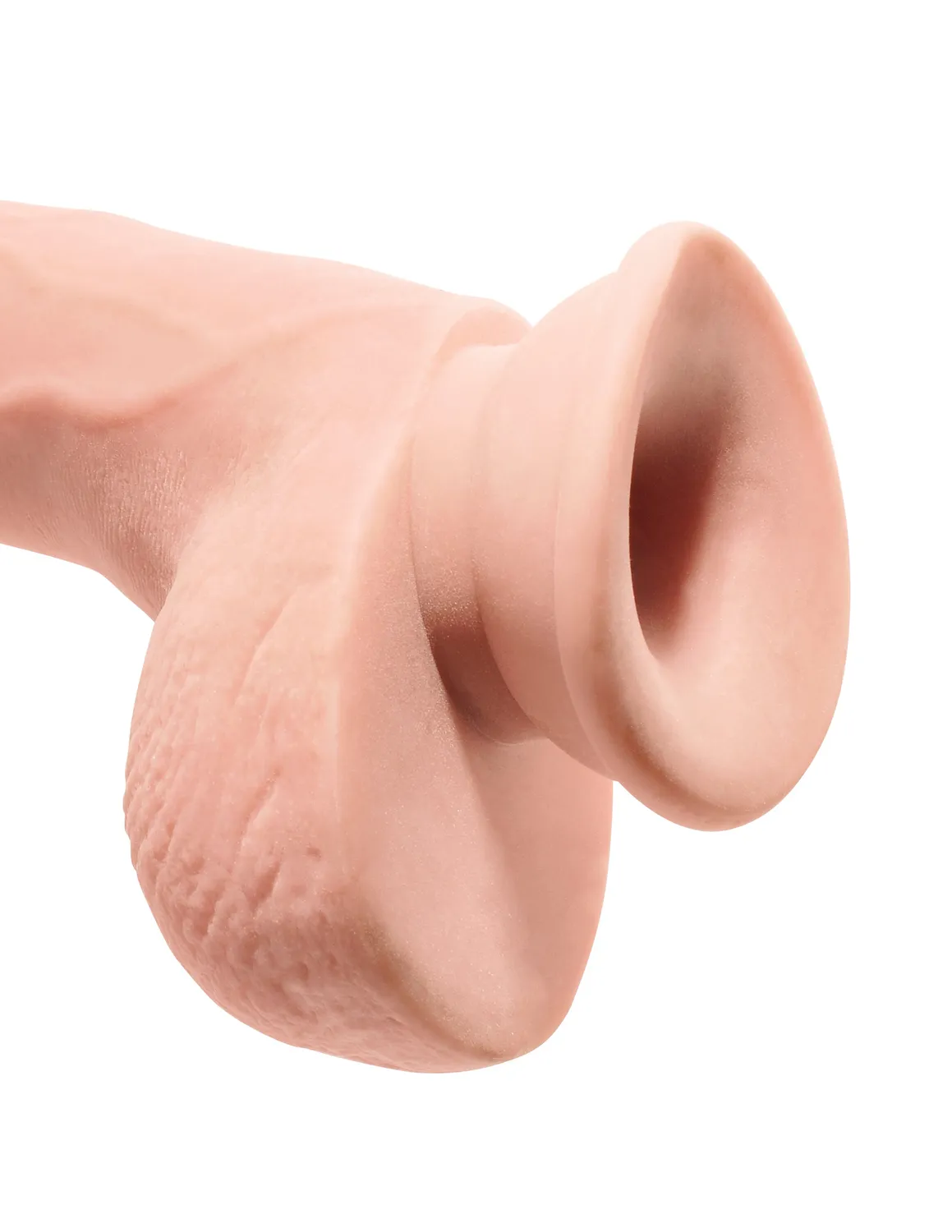 King Cock Plus 9 Triple Density gode avec testicules chair