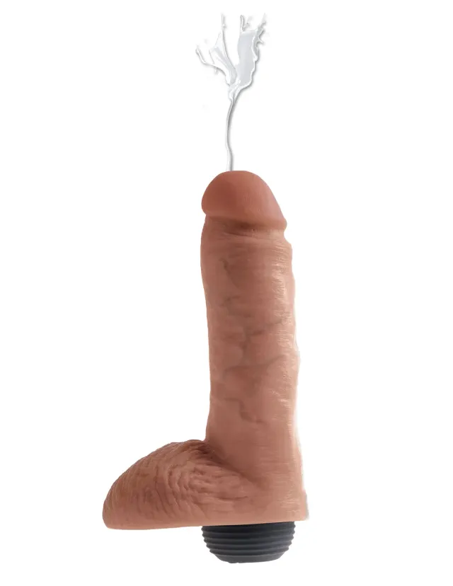 King Cock 8 Squirting gode éjaculateur hâlé