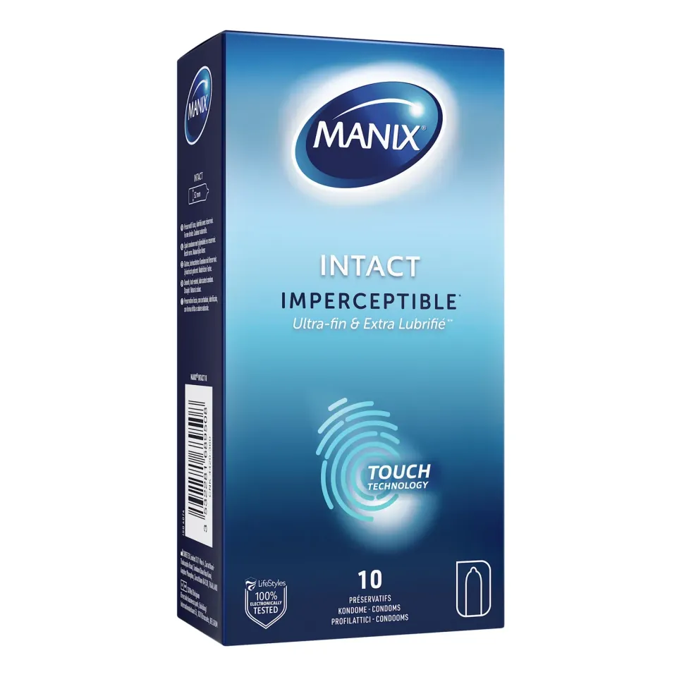 Manix Intact préservatifs latex extra-fins x10