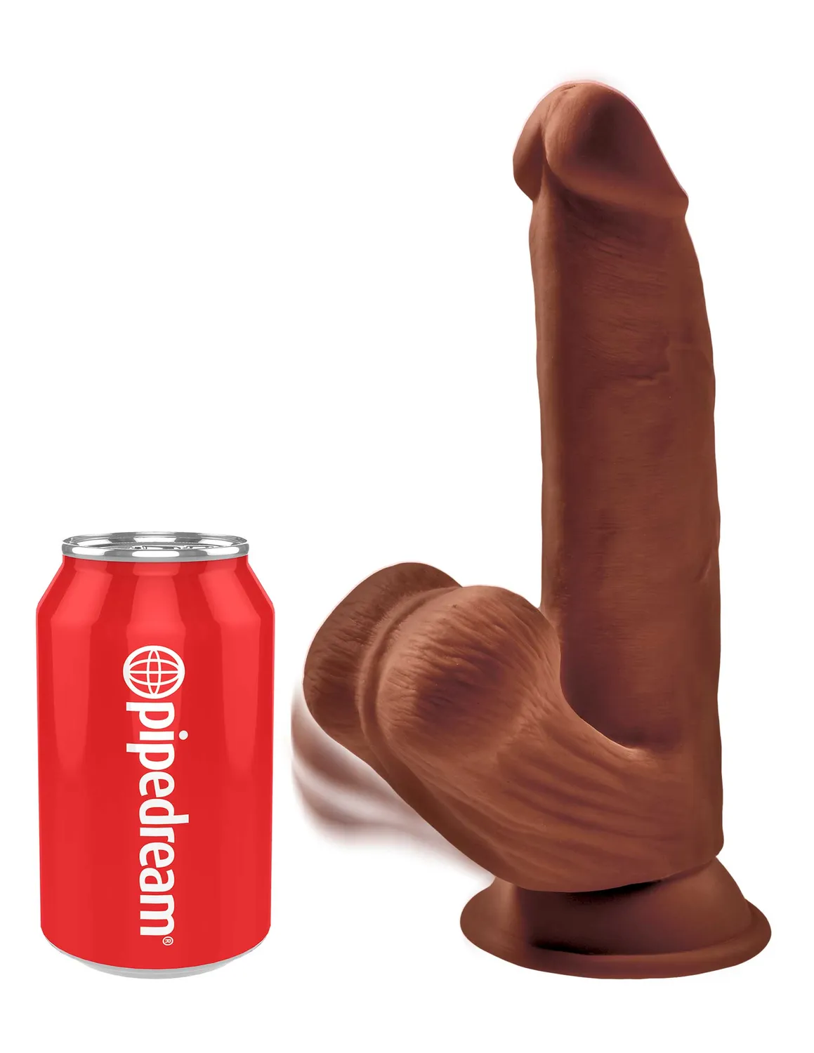 King Cock Plus 8" gode triple densité bourse mobile