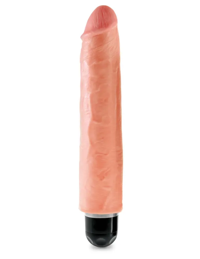 King Cock 10" Vibrating Stiffy gode vibrant clair