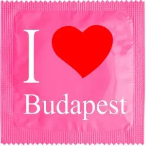Callvin Hongrie I Love Budapest Pink préservatif latex fin
