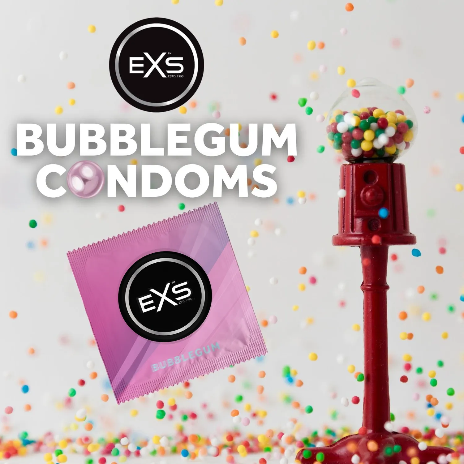 EXS Bubblegum préservatifs aromatisés x100 bubble-gum