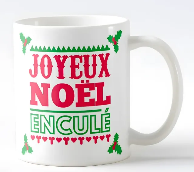 Callvin Joyeux Noël Enculé mug humour 330ml céramique