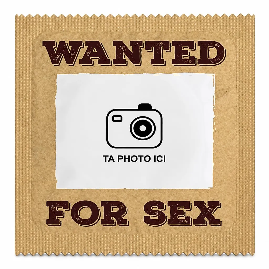 Callvin Wanted for sex préservatifs personnalisables lot de 5 latex