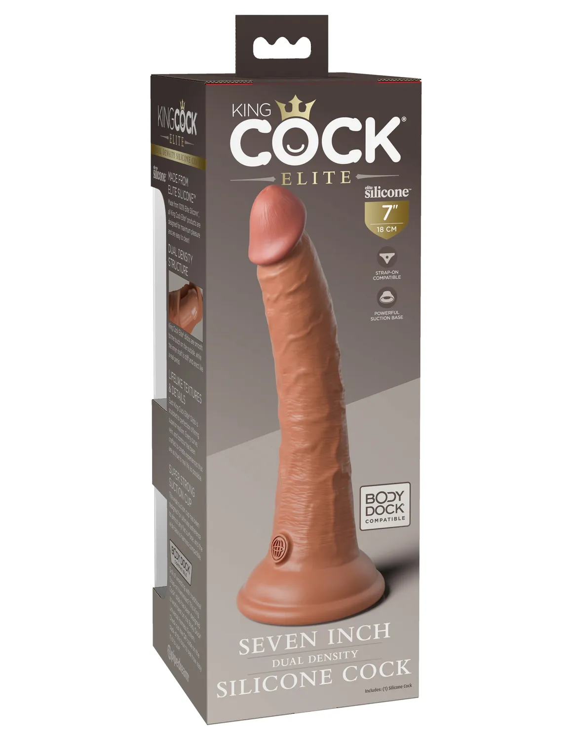 King Cock Elite 7" gode silicone double densité