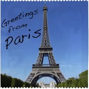 Callvin Ile-de-France Greetings From Paris préservatif humoristique x1