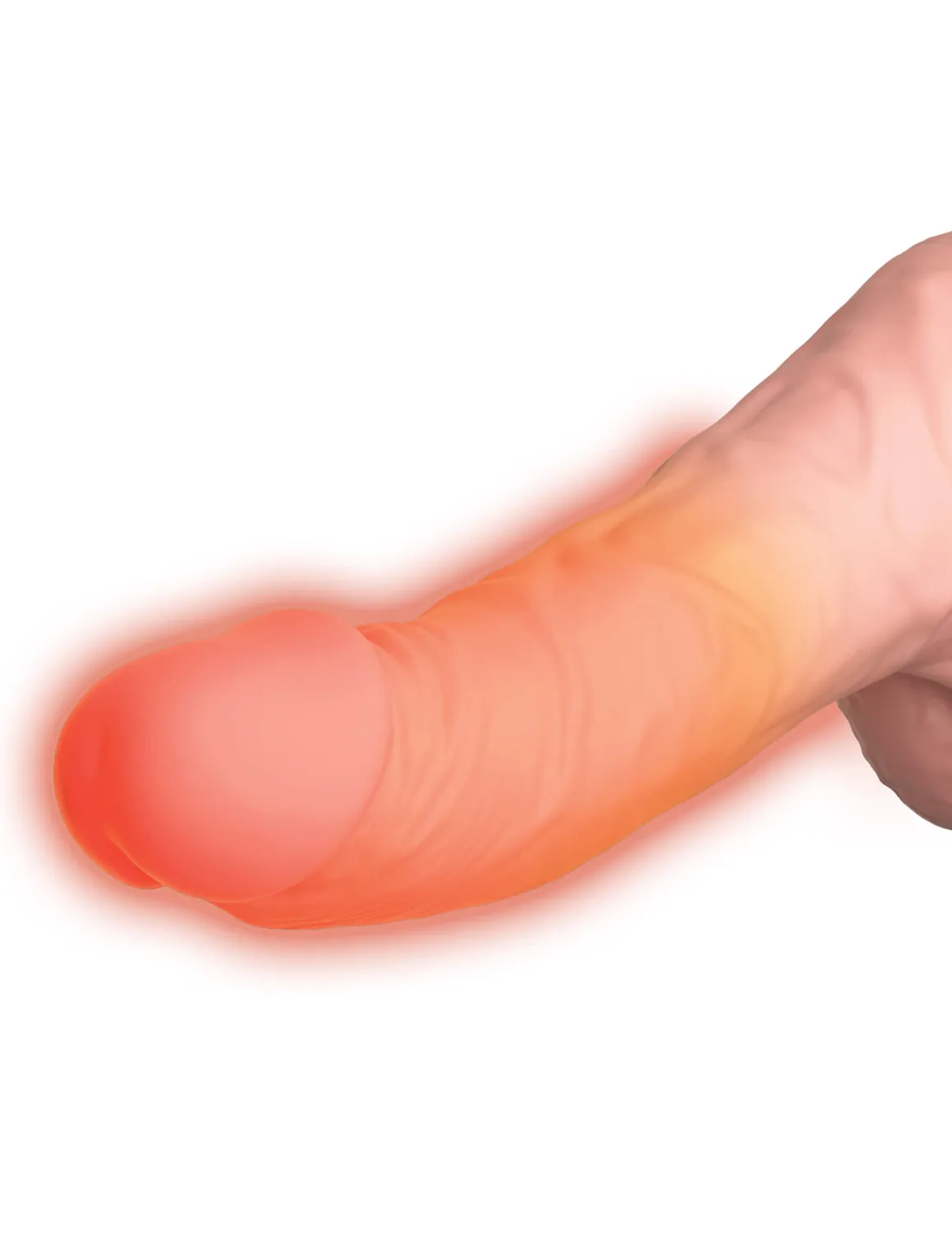 King Cock Plus 6.5" Thrusting gode vibrant chauffant