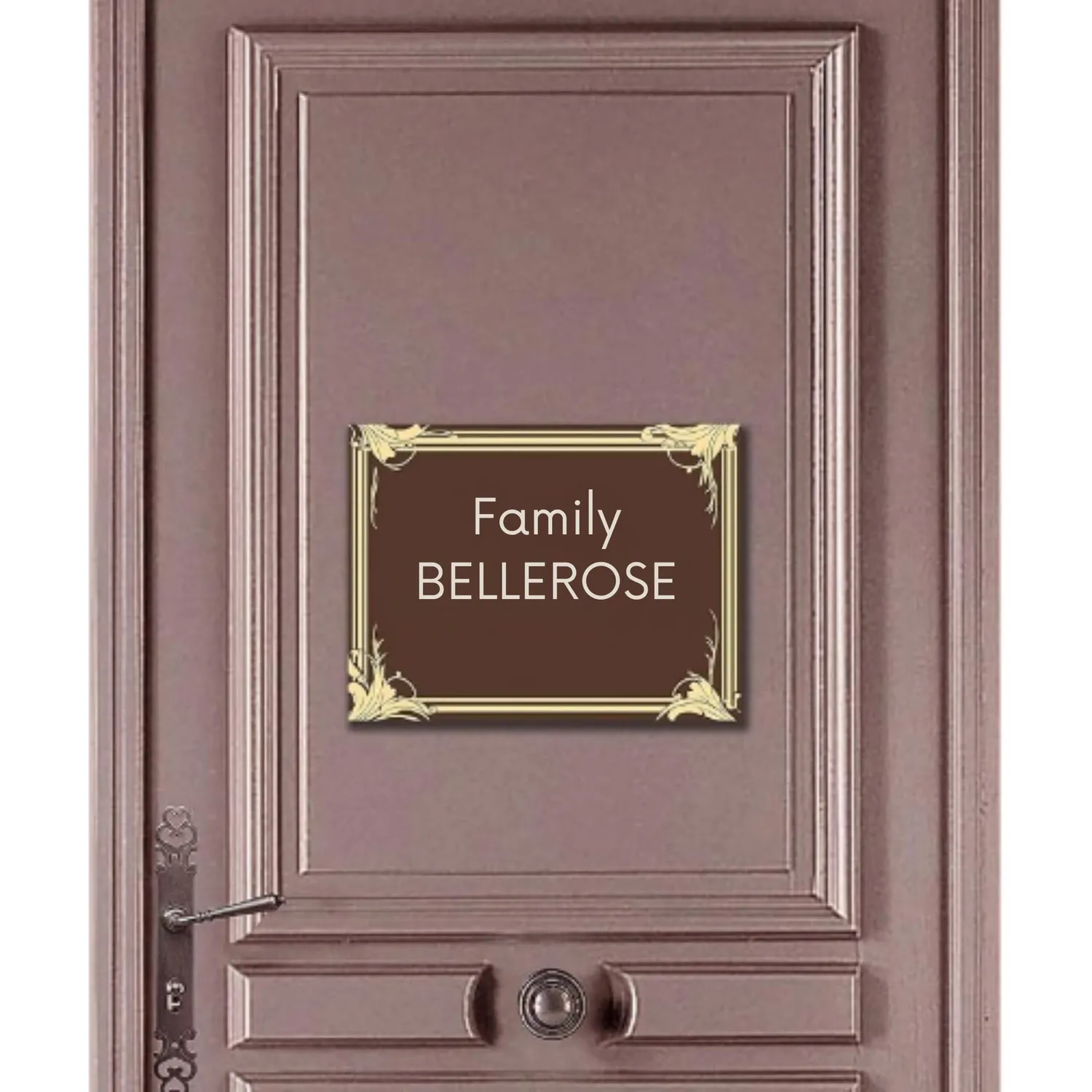 Callvin Moderne plaque rue alu 15x20 cm personnalisée