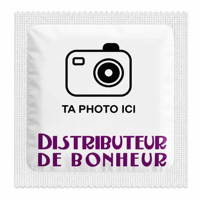 Callvin Distributeur de bonheur préservatif lot 5 à personnaliser