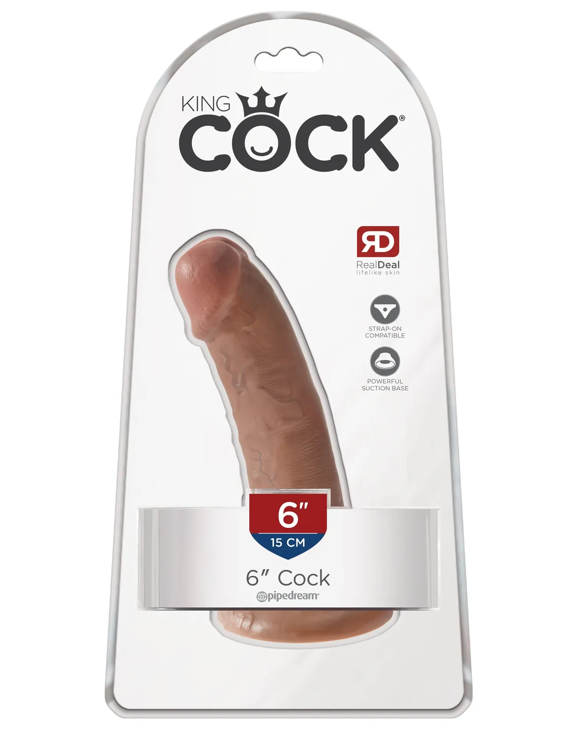 King Cock 6" Cock gode realiste chair ventouse