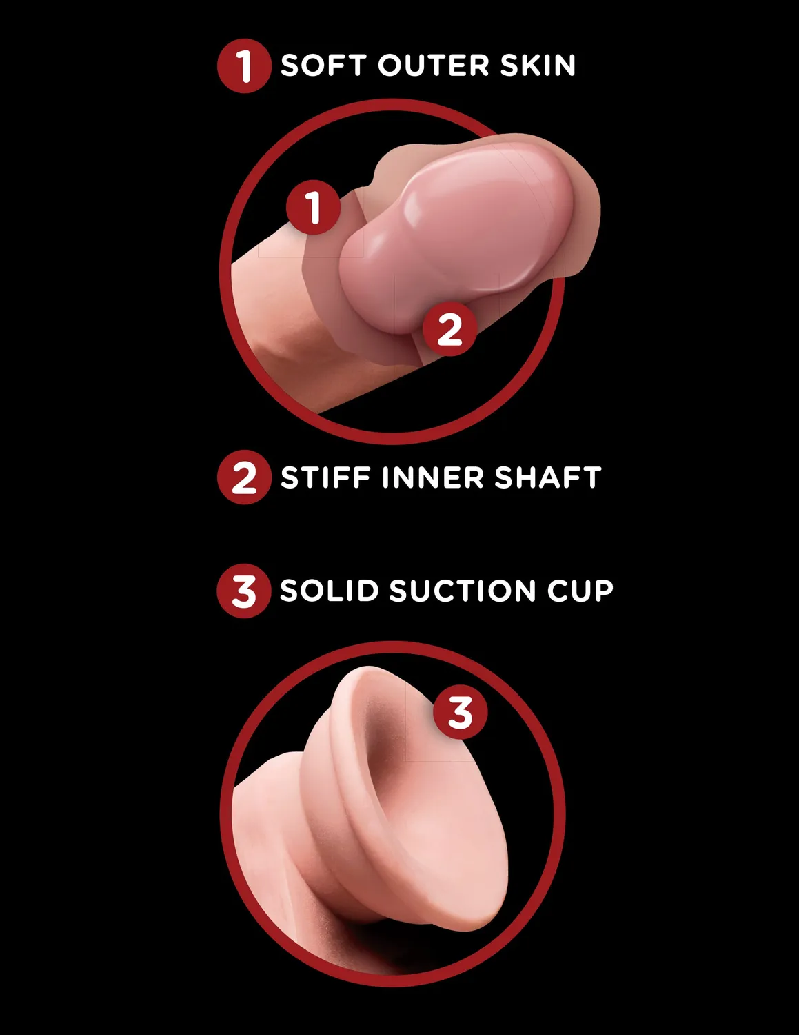 King Cock Plus 6 pouces gode testicules mobiles