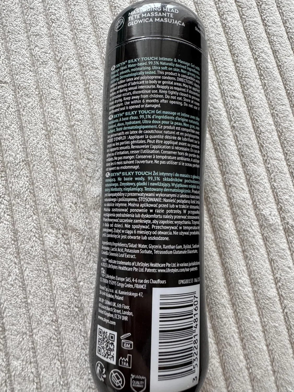 Skyn Silky Touch lubrifiant intime eau 200 ml