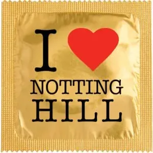 Callvin Royaume-Uni I LOVE NOTTING HILL OR préservatif latex fin