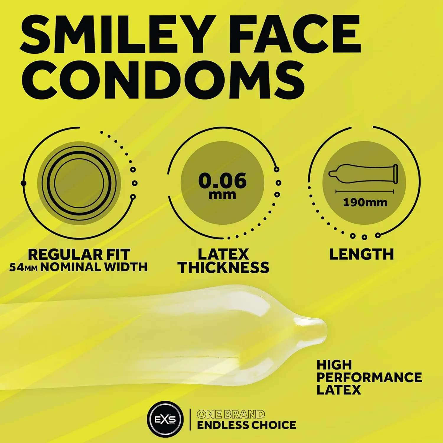EXS Smiley Face préservatifs fun 12