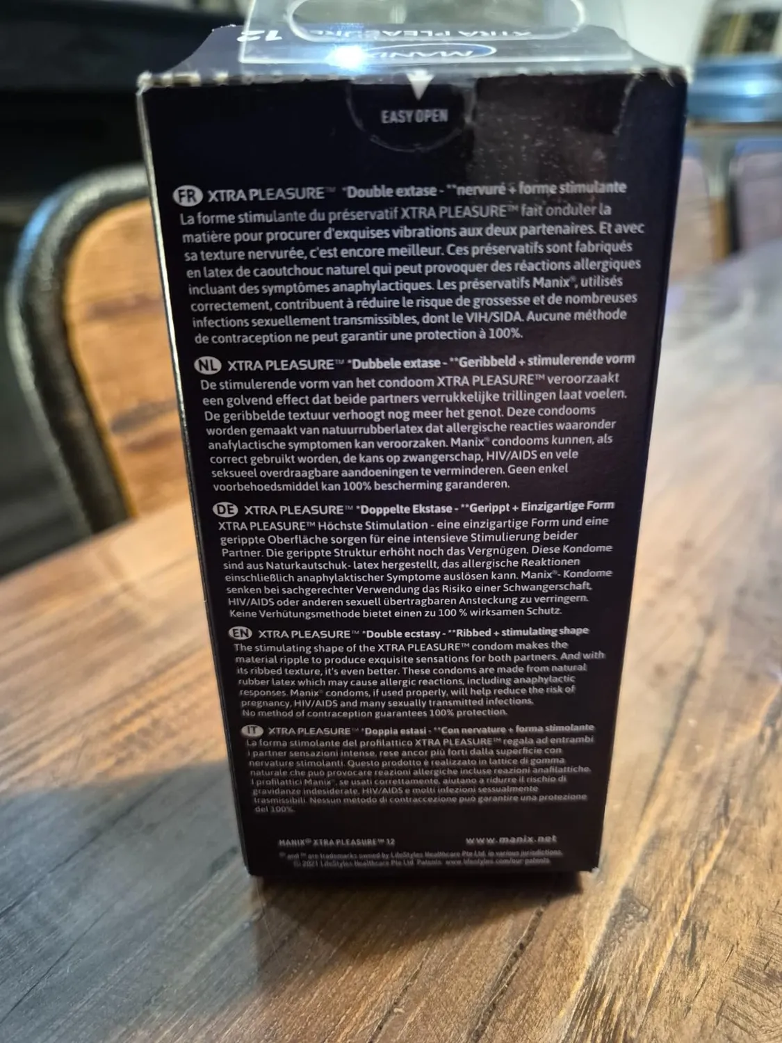 Manix Xtra Pleasure Double Extase préservatifs 12 nervurés