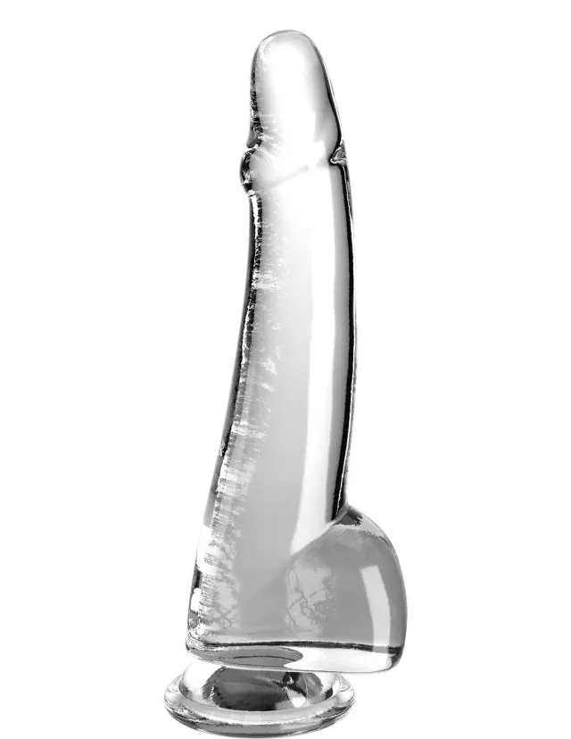 King Cock Clear 10" gode transparent grand ventouse