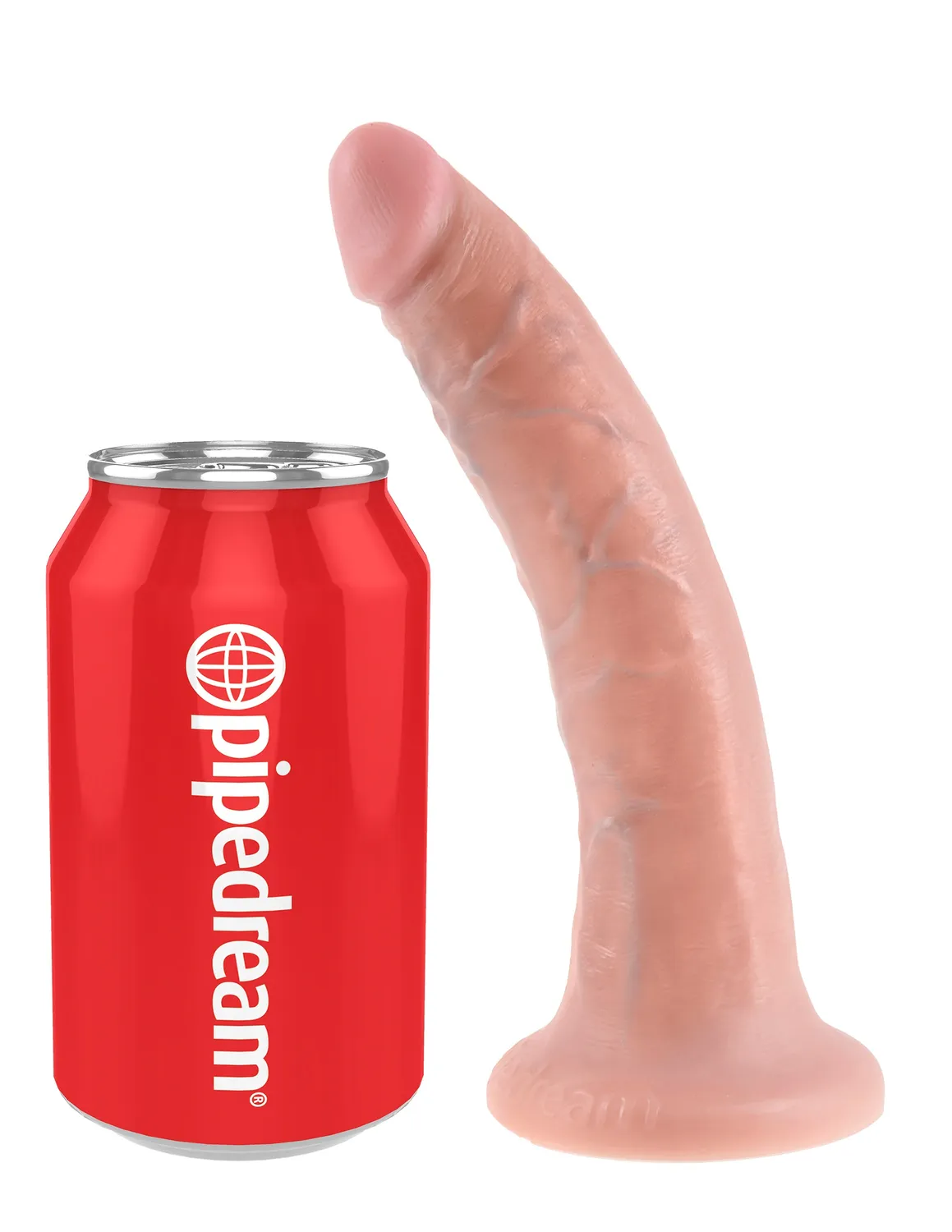 King Cock 7" Cock gode realiste clair ventouse