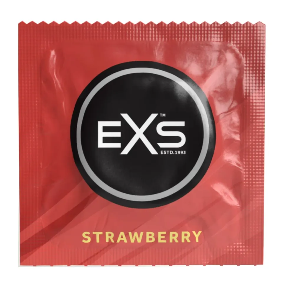 EXS Strawberry préservatif fraise 54mm 100 pièces