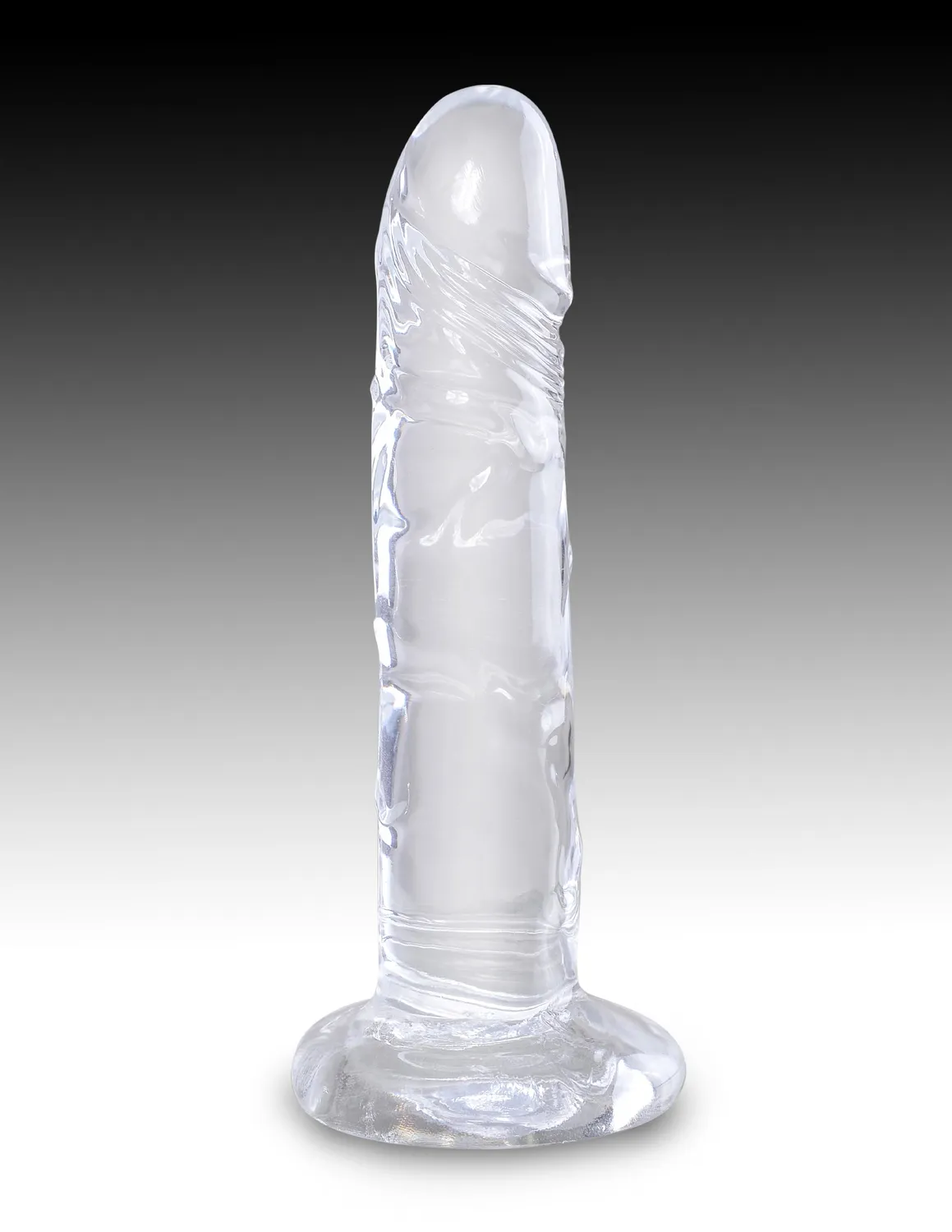 King Cock Clear 6" gode transparent sans bourse