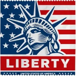 Callvin États-Unis Liberty préservatif latex fin