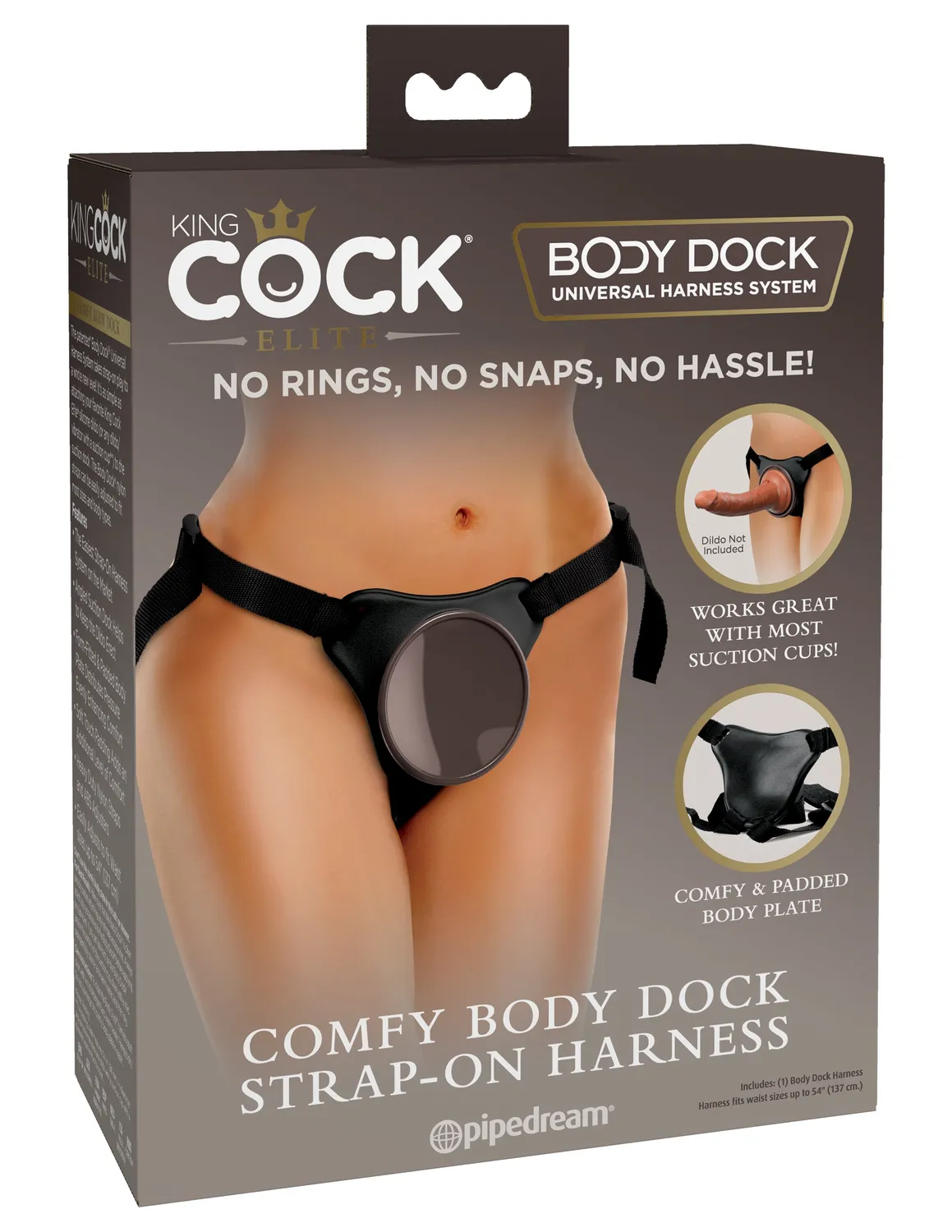 King Cock Elite Comfy Body Dock harnais strap-on ventouse