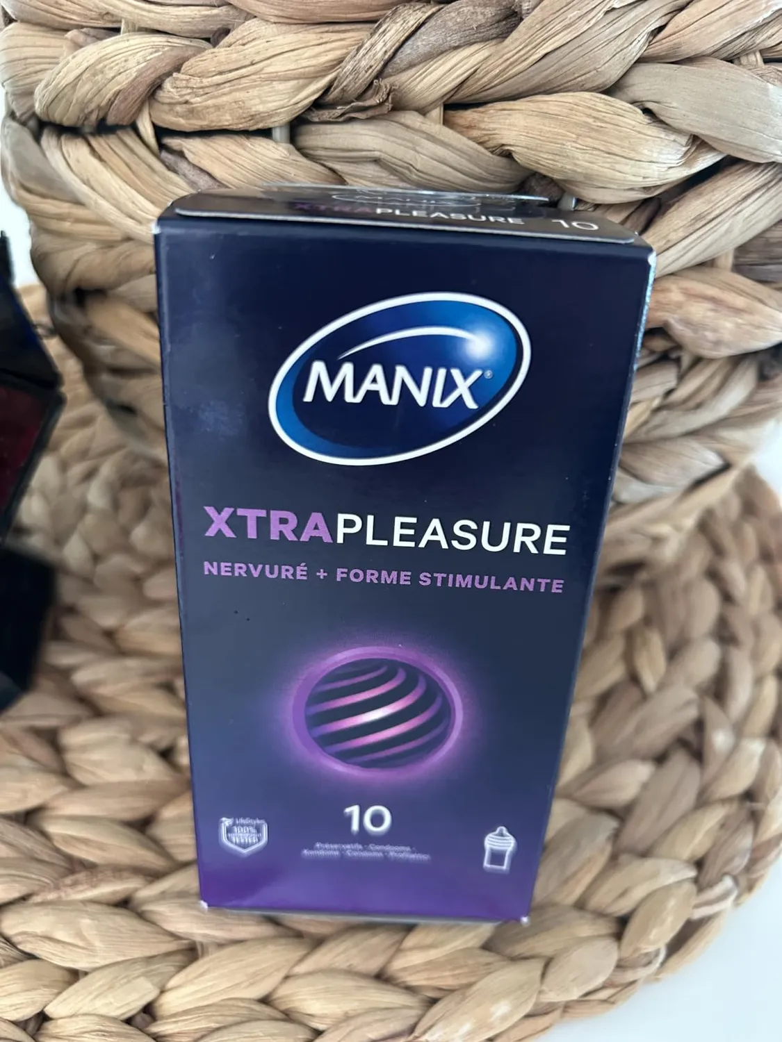 Manix Xtra Pleasure préservatifs x10 nervuré baggy