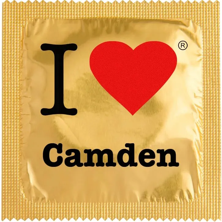Callvin Royaume-Uni préservatif I Love Camden Or latex