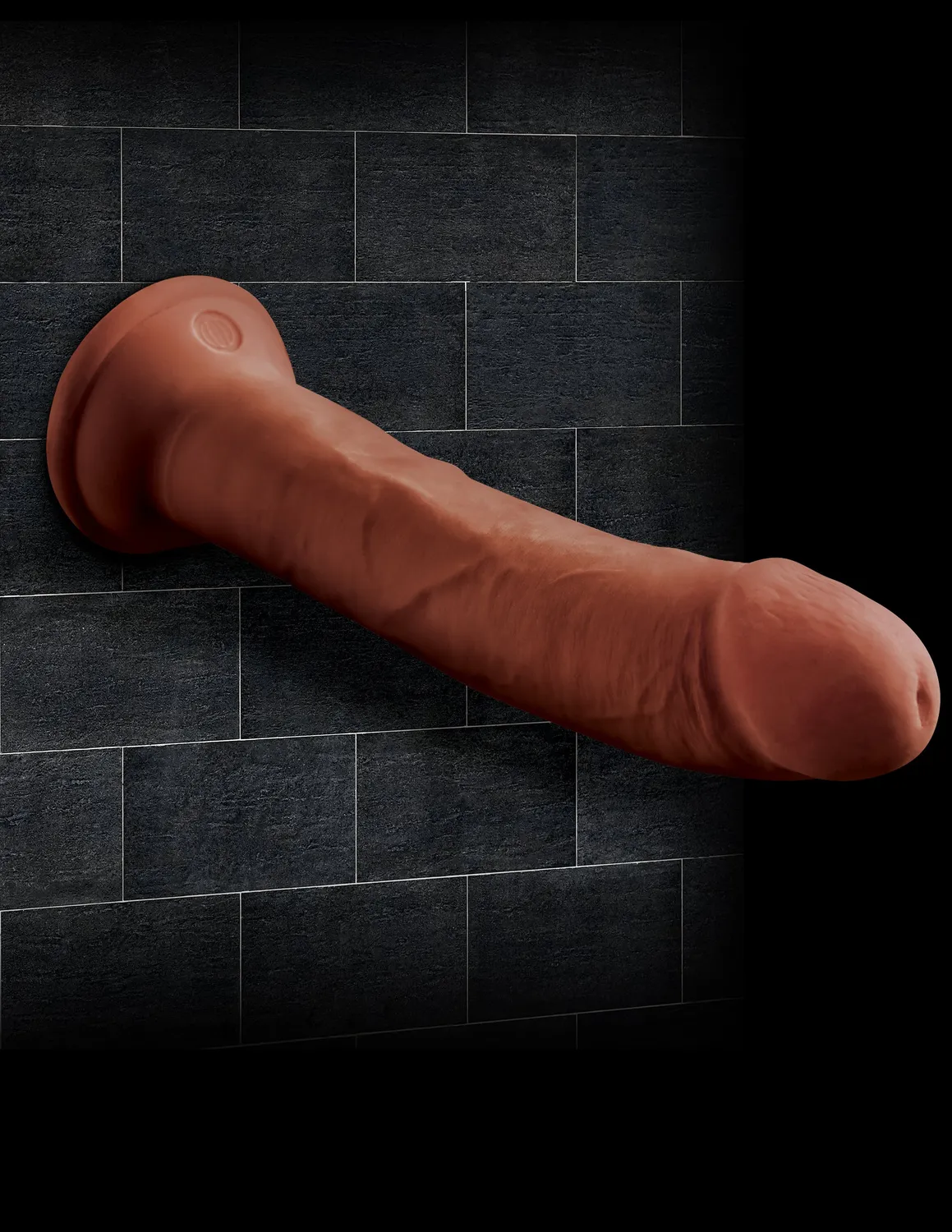 King Cock Plus 8 Triple Density gode réaliste marron ventouse
