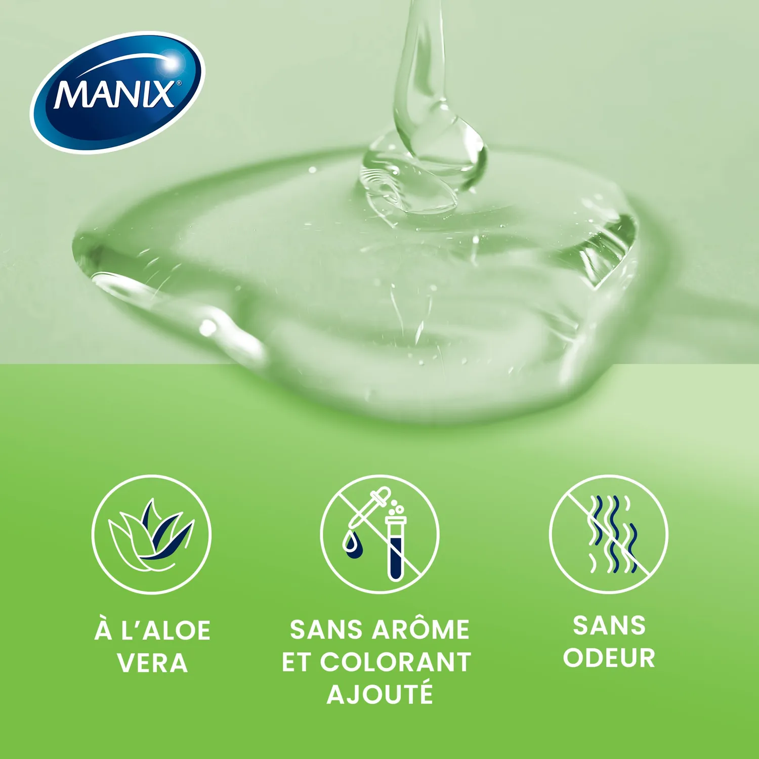 Manix Aqua Aloe gel lubrifiant eau aloe vera 80 ml