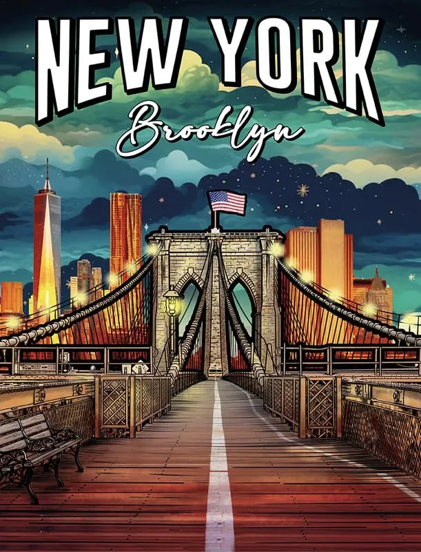 Callvin Magni'Fix Brooklyn tableau alu 30x40 cm brillant