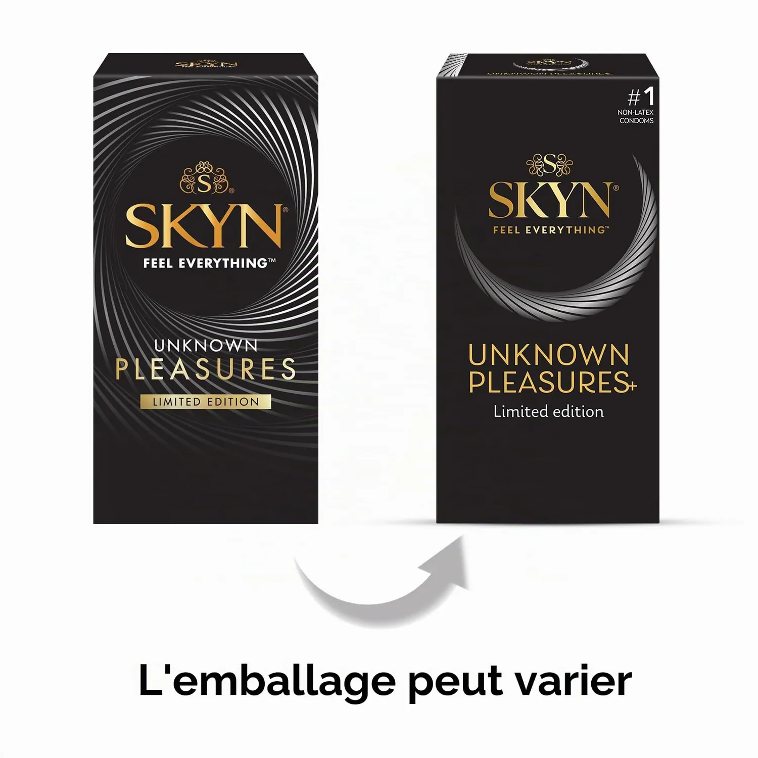 Skyn Unknown Pleasures+ préservatifs sans latex x14