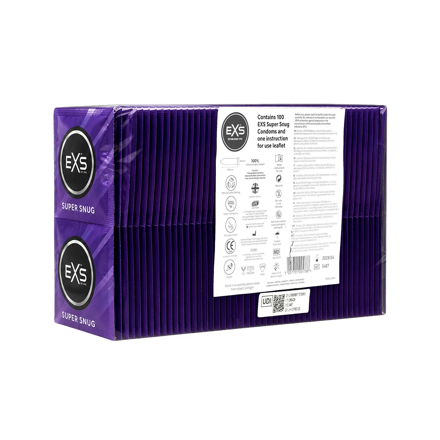 EXS Super Snug préservatifs ajustés 47mm 12 pièces