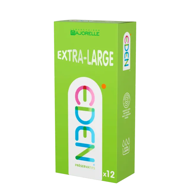 Eden Gen Extra-large préservatif grande taille évasé