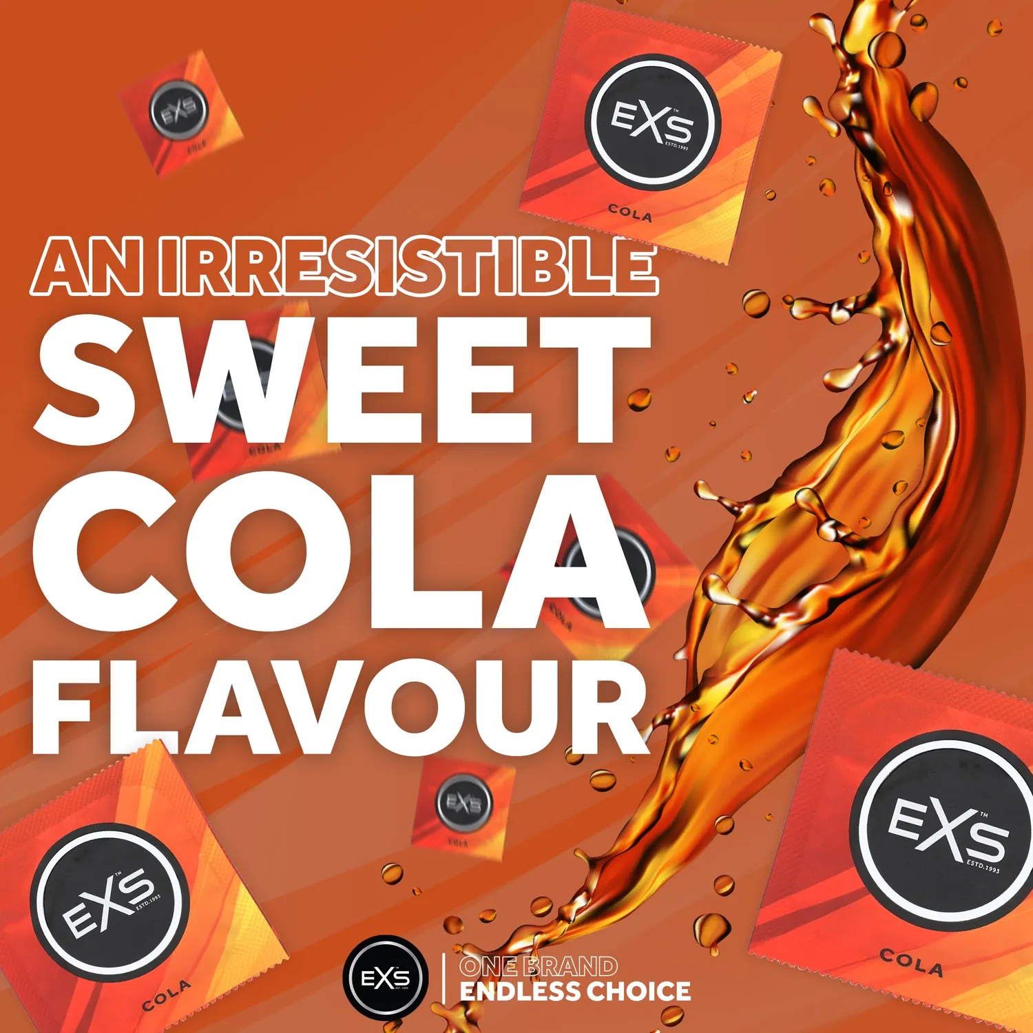 EXS Cola préservatifs aromatisés 100 goût cola 54mm