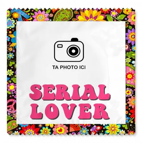 Callvin Serial Lover préservatifs personnalisables lot de 5 lubrifié