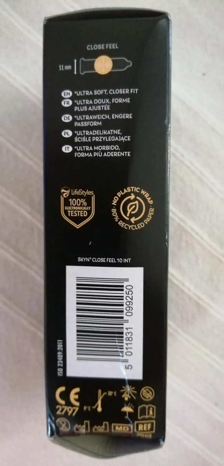 SKYN Close Feel préservatifs sans latex 10 51 mm