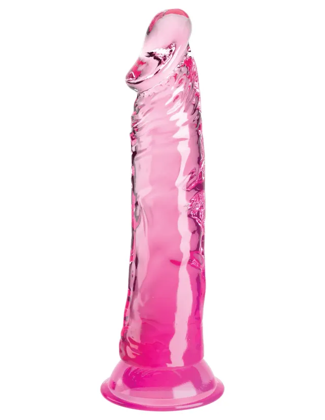 King Cock Clear 8" gode transparent avec ventouse