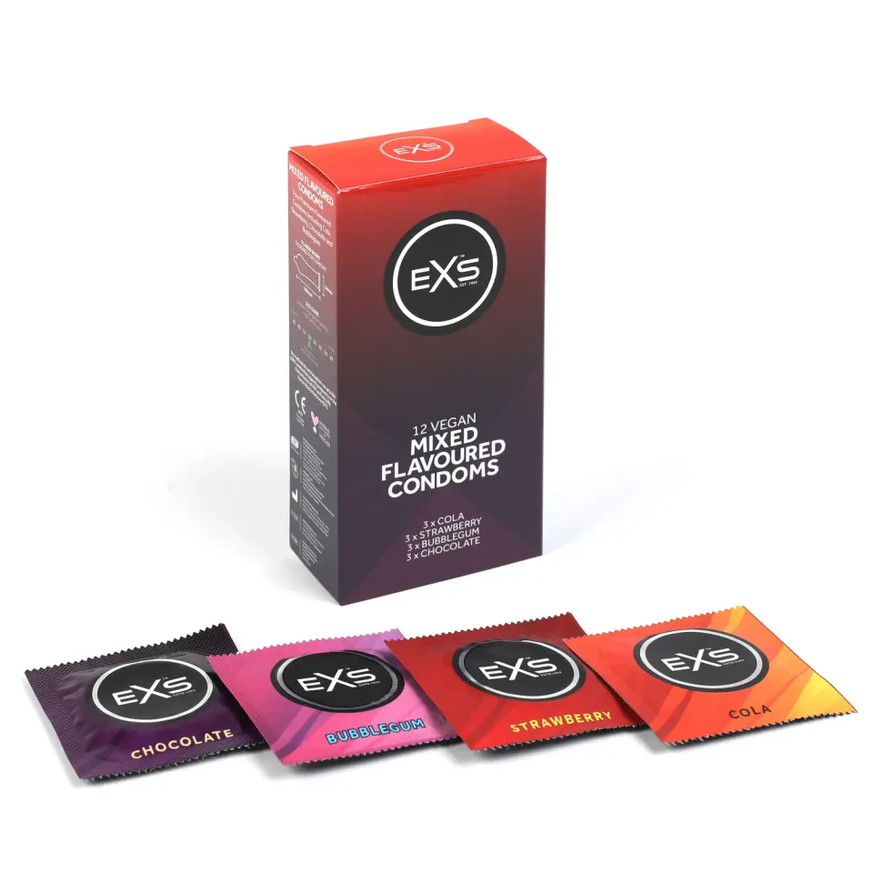 EXS Mixed Flavour préservatifs aromatisés 12 cola fraise