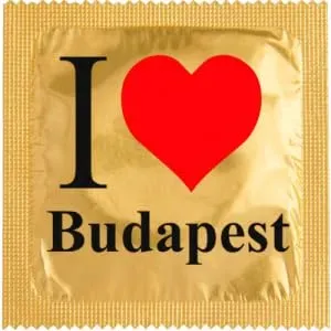 Callvin Hongrie I Love Budapest Or préservatif latex fin