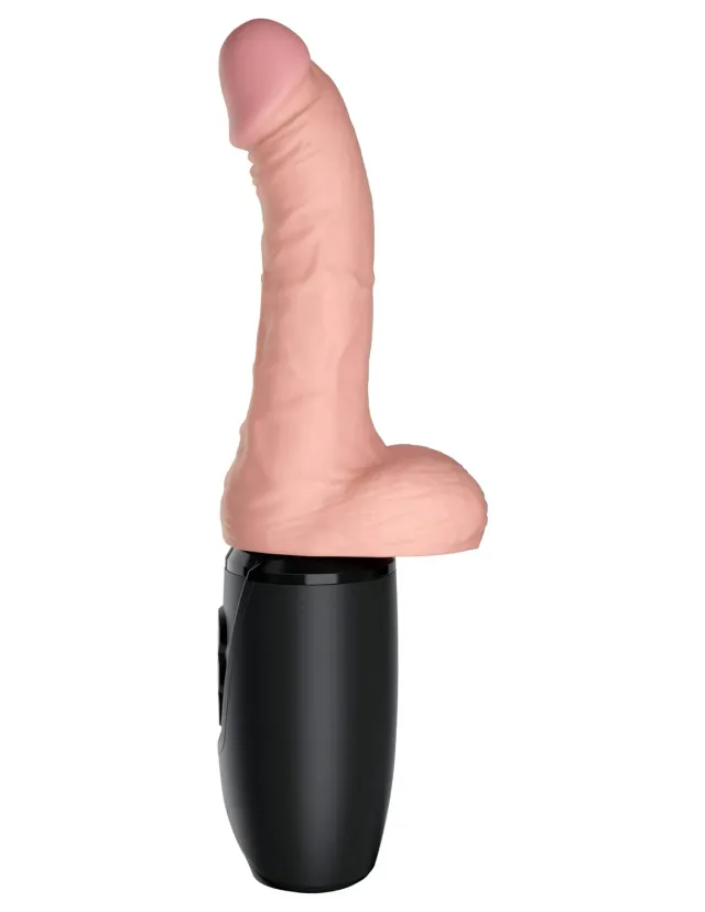 King Cock Plus 6.5" Thrusting gode vibrant chauffant