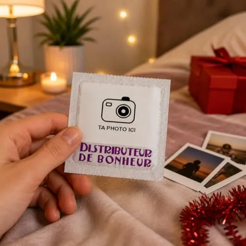 Callvin Distributeur de bonheur préservatif lot 5 à personnaliser