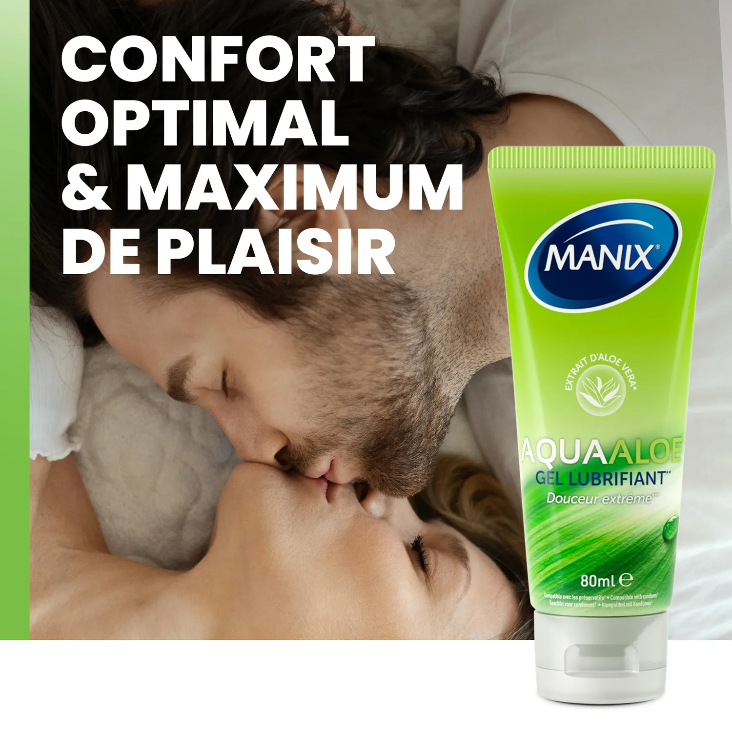 Manix Aqua Aloe gel lubrifiant eau aloe vera 80 ml