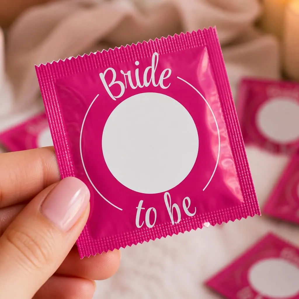 Callvin Bride to be préservatifs personnalisables lot de 5 lubrifiés