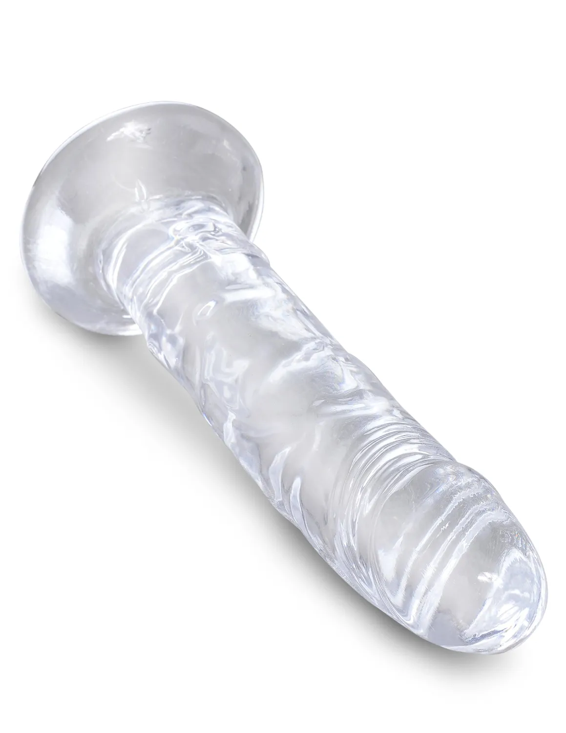King Cock Clear 6" gode transparent sans bourse