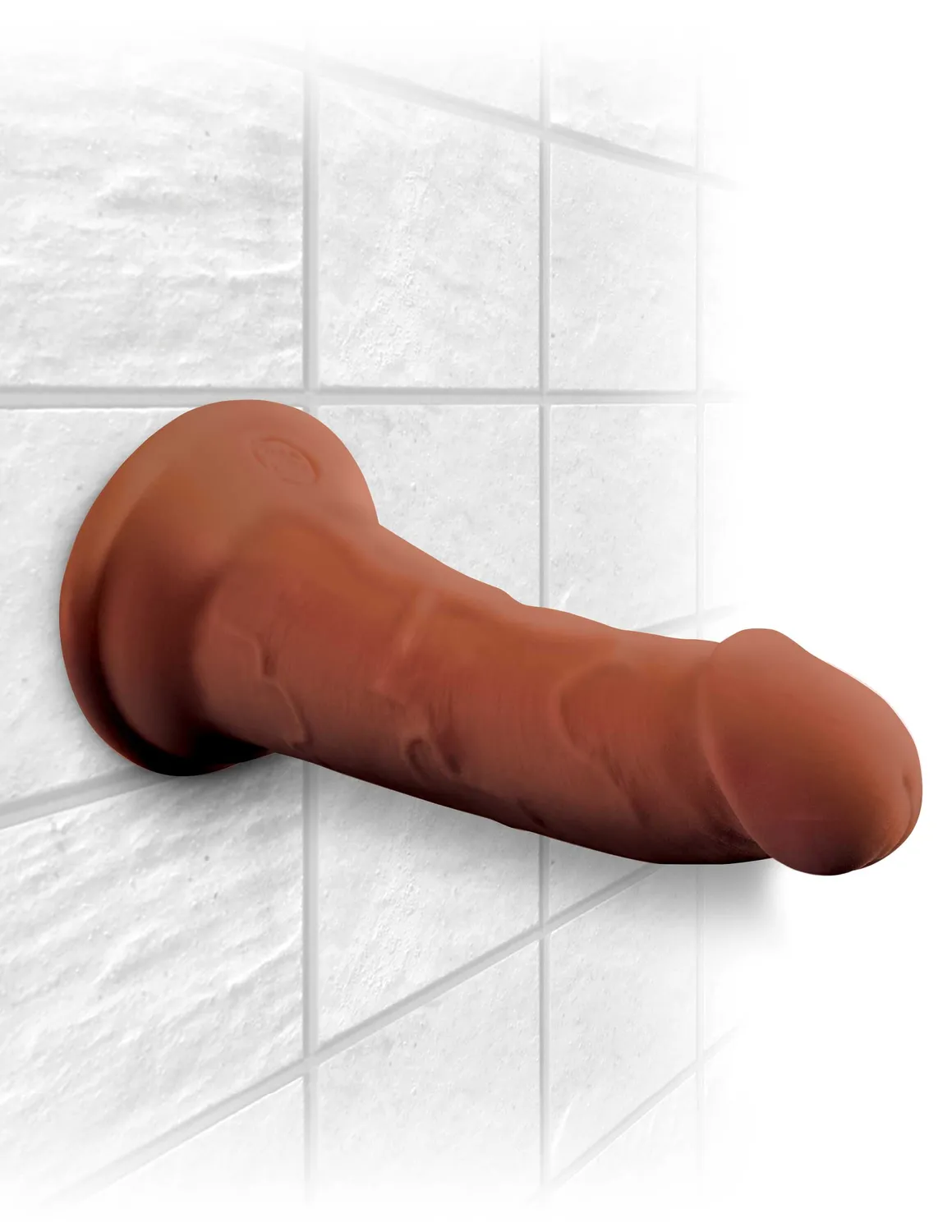 King Cock Plus 6" Triple Density gode 15cm marron souple