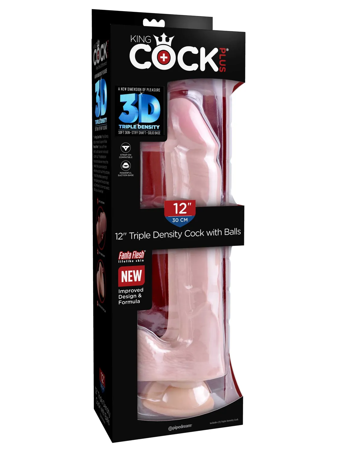 King Cock Plus 12" Triple Density Cock gode testicules