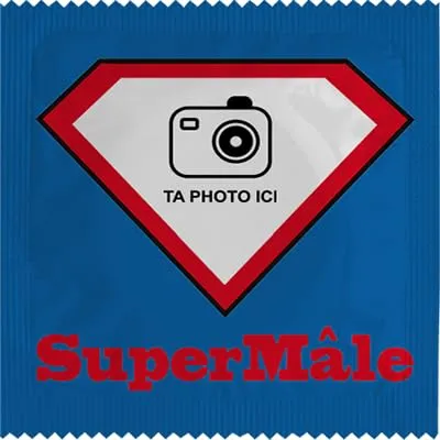 Callvin Supermale préservatifs personnalisables lot de 5 latex fin